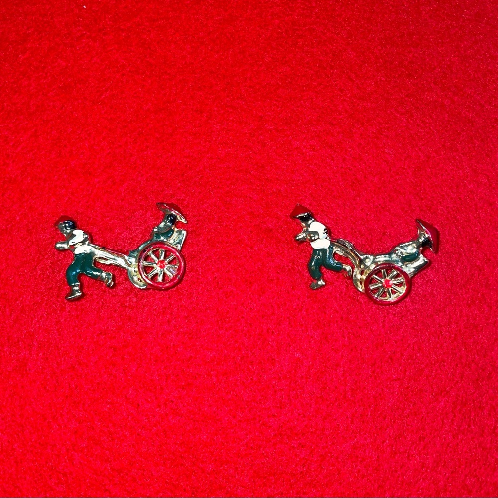 2 Vintage Rickshaw Pins